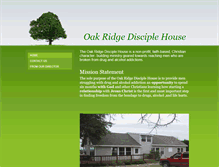 Tablet Screenshot of oakridgedisciplehouse.com